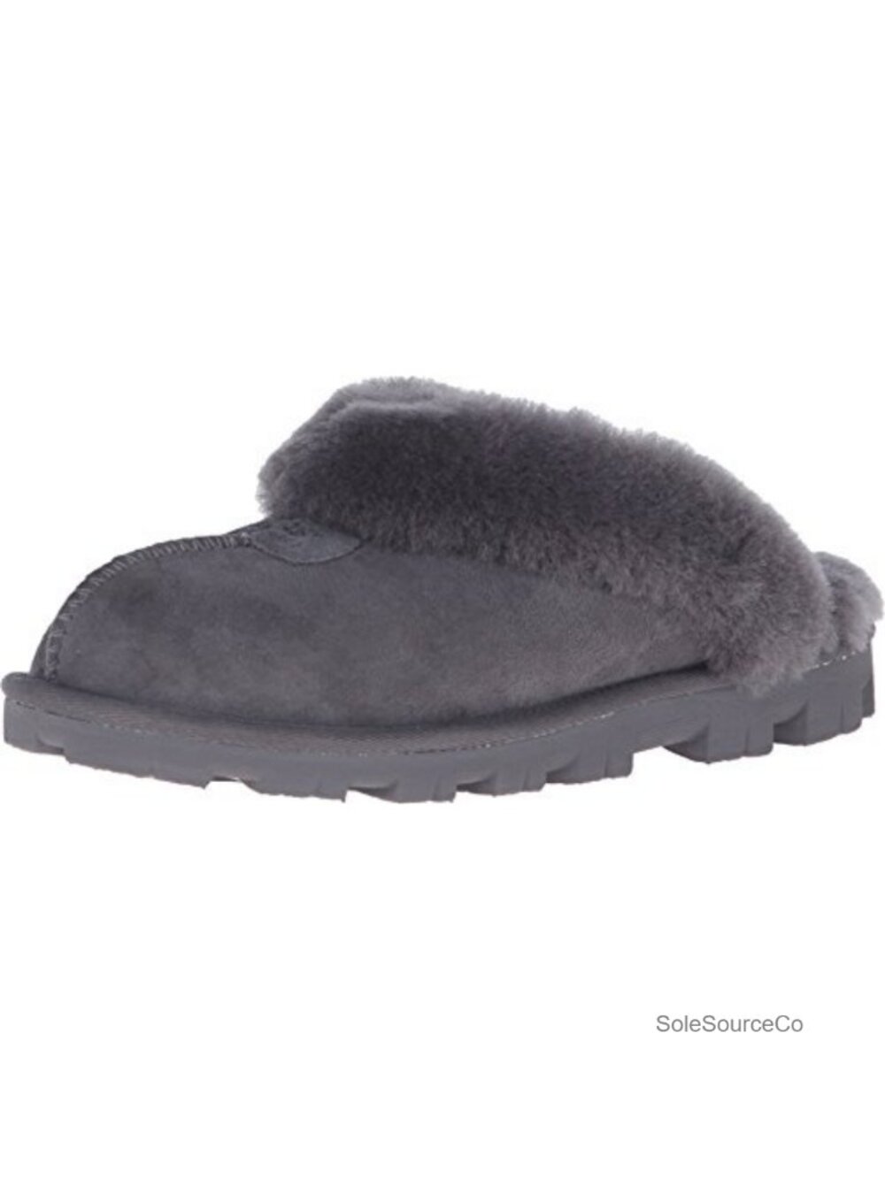 Coquette Slipper with Twinface Sheepskin, Faux Fur Collar, Treadlite Outsole,